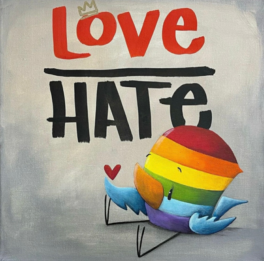Fabio Napoleoni Love Over Hate (OE) (Gallery Wrapped)